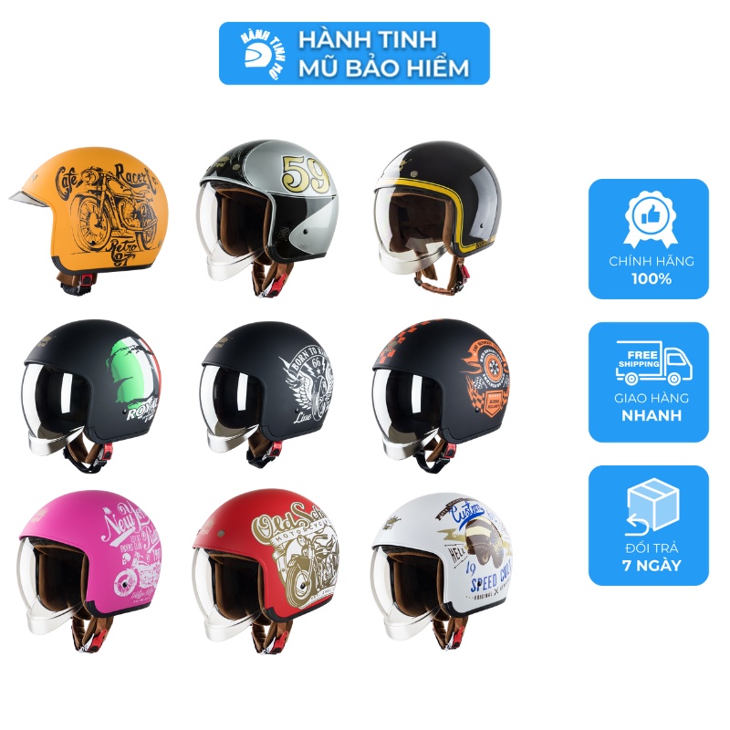 Mũ Bảo Hiểm ROYAL M139 Mẫu Mã Độc Quyền Chính Hãng Nhựa Abs Cao Cấp Bảo Hành 12 Tháng