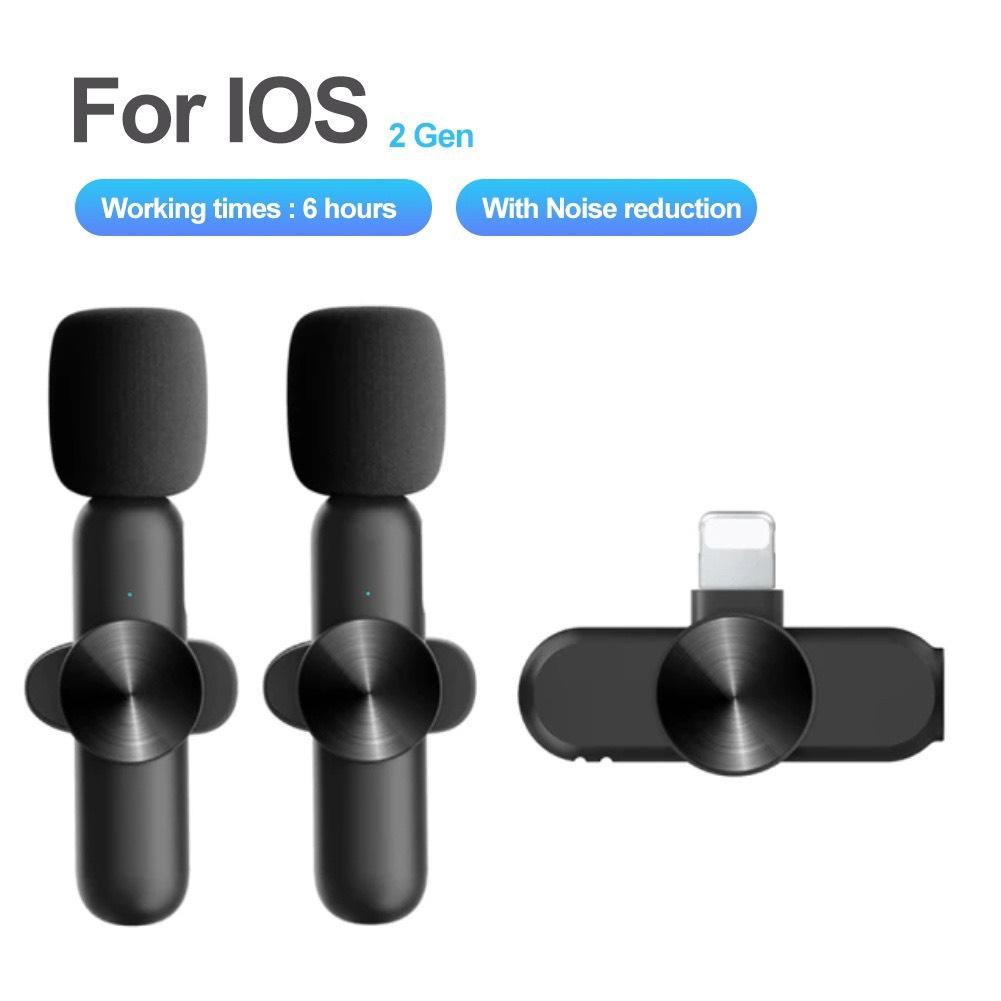 Micro Thu Âm Không Dây Quay Video Tiktok - Micro live tiktok shop - Khử Tiếng Ồn Cao Cấp - Khoảng Cách 20m