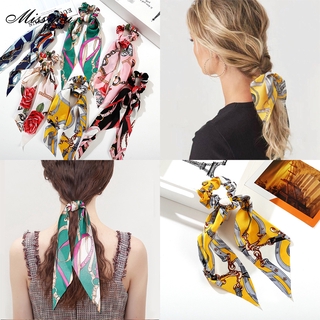 Dây Buộc Tóc Ruy Băng Họa Tiết Hoa Hồng Thời Trang Cho Nữ