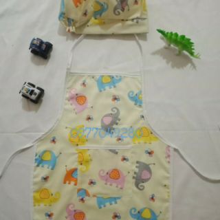 Combo 10 bộ tạp dề cho bé, tạp dề mầm non