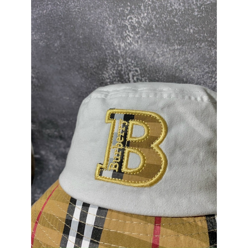Mũ bucket ❤️ nón vành cụp thêu chữ Burberry nhiều màu thời trang nam nữ