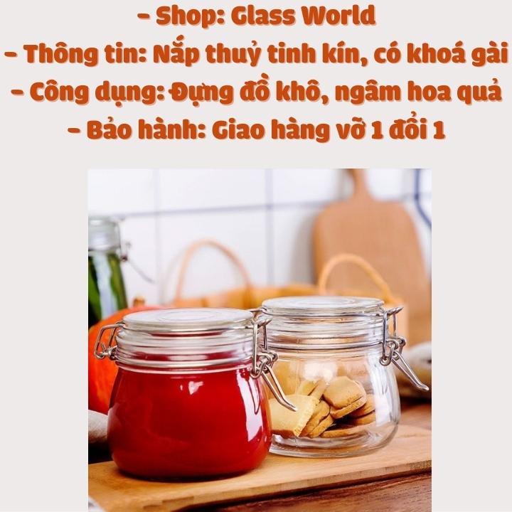 📷HŨ THUỶ TINH NẮP CÀI📷  Siêu Kín để bảo quản nhiều loại thực phẩm