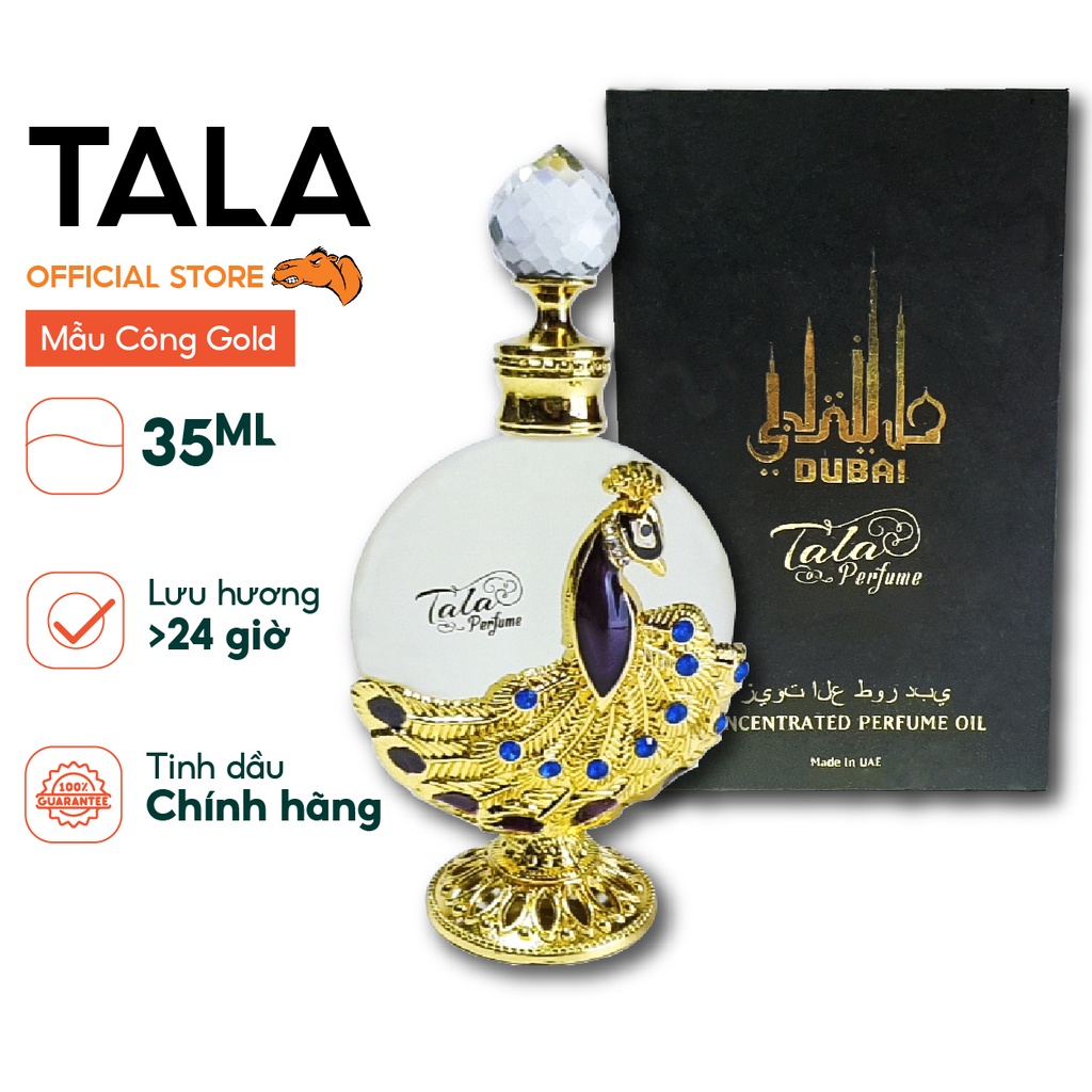 Tinh Dầu Nước Hoa Dubai TALA Công Phượng Hoàng Gold 35ml, mùi cho nam và nữ, lưu hương 24 giờ, có tem niêm phong