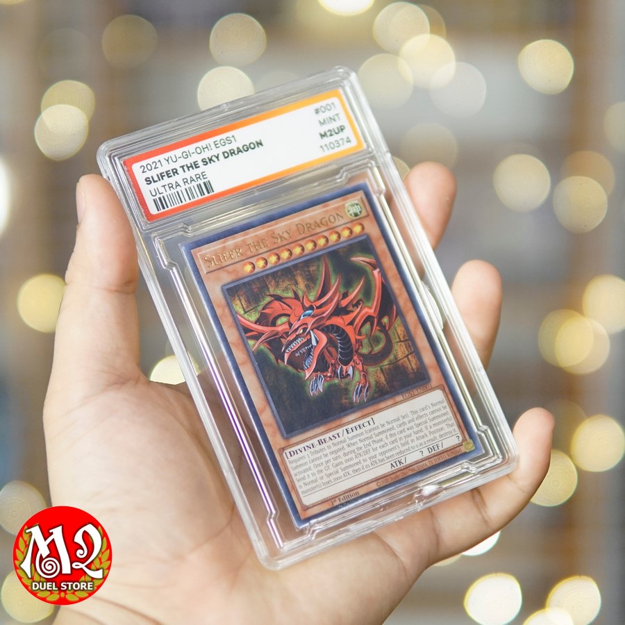 Lá thẻ bài Yugioh EGS1-EN001 Slifer the Sky Dragon - Ultra Rare - Bảo quản theo tiêu chuẩn M2UP