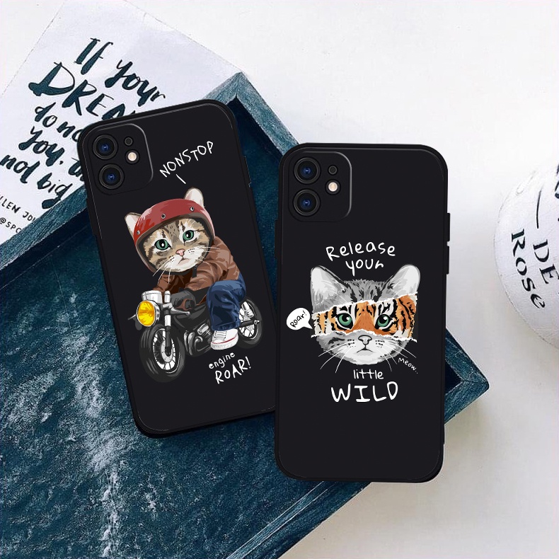 Vỏ ốp iPhone Little Cat chống sốc cho iPhone 6/6pl/6s/6spl/7/7pl/8/8pl/x/xs/11/12/13/pro/max - Chinchincase