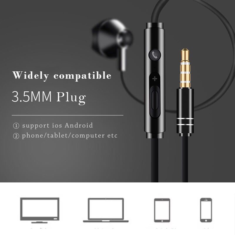 Tai nghe In-ear 3.5mm đầu kim loại