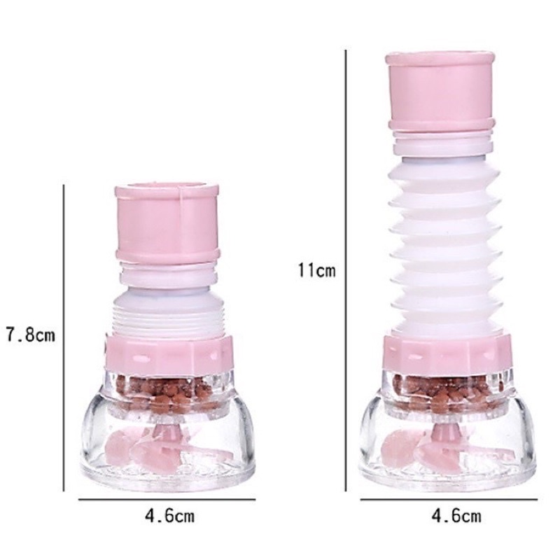 Đầu vòi nước tăng áp rửa bát lọc bẩn vòi nước bể xoay 360 độ thông minh