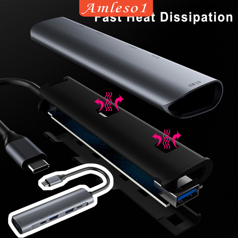 Bộ Chia Usb 3.0 2.0 60w Pd Cho Macbook Pro Air