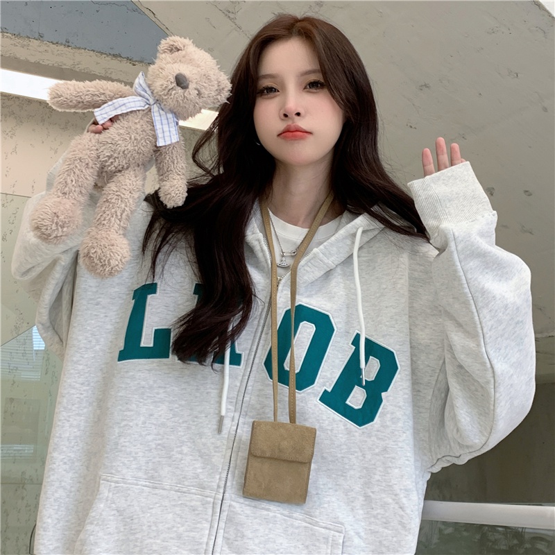 Áo hoodie SUXI in chữ thời trang trẻ trung dành cho nữ