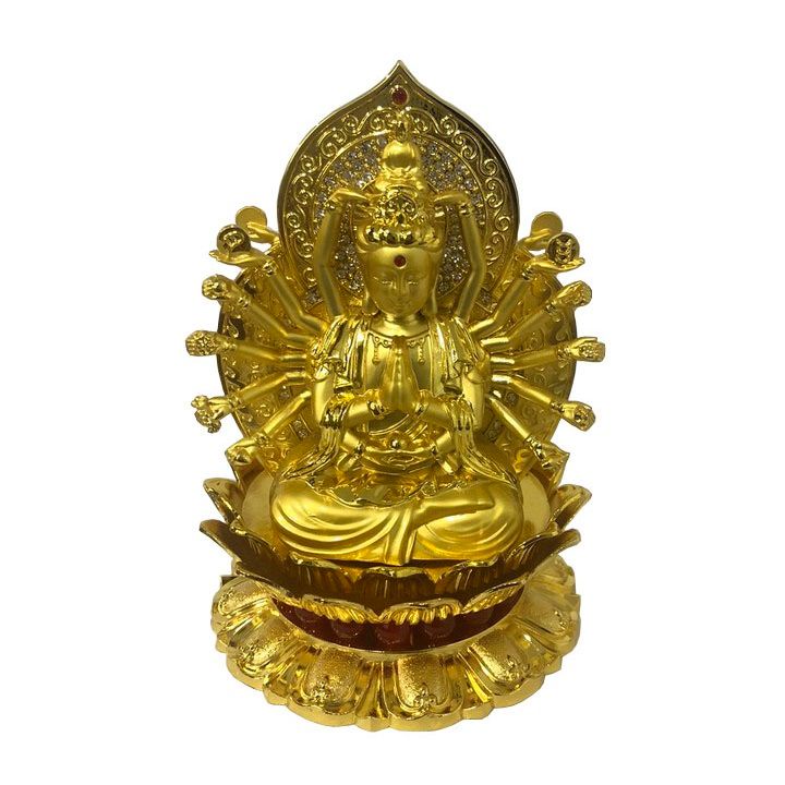 Tượng Phật Quan Âm nghìn mắt nghìn tay kèm nước hoa trang trí