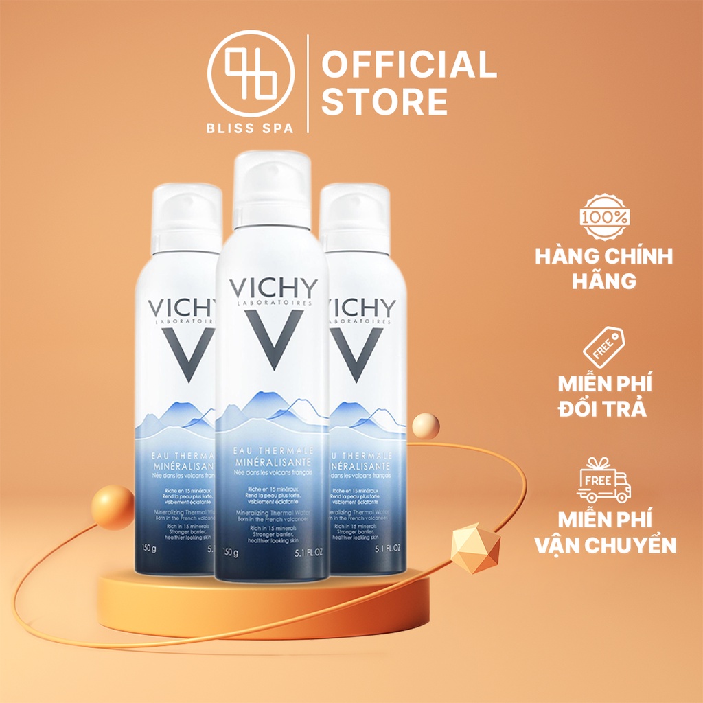 Xịt Khoáng Mặt Dưỡng Da VICHY Cấp Ẩm Cho Da Chống Lão Hóa Mineralizing Thermal Water 50ml, 150ml - Bliss Spa | BigBuy360 - bigbuy360.vn