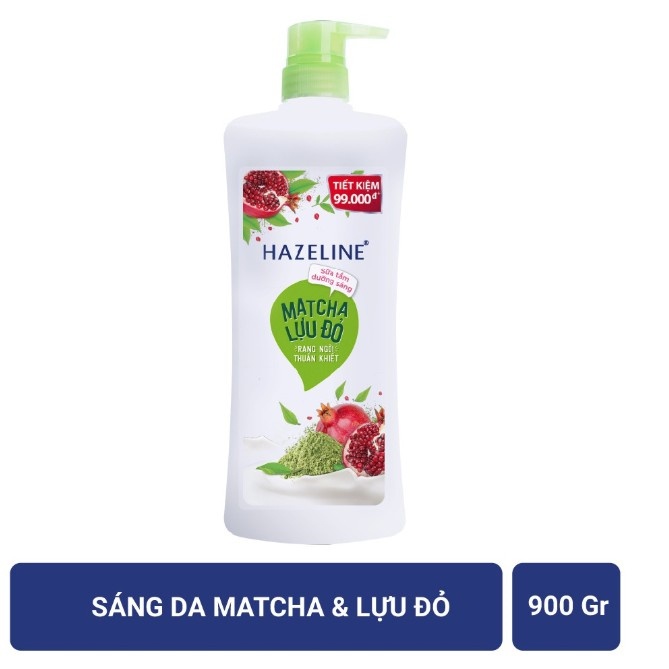 Sữa Tắm Hazeline matcha lựu đỏ 900g