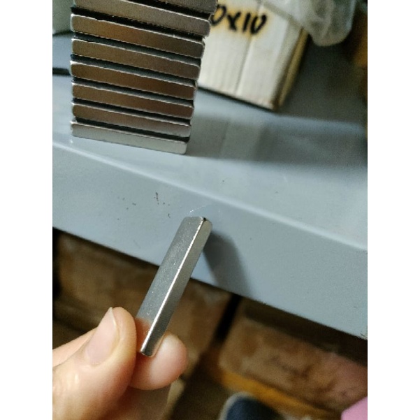 Nam châm 40*10*5mm hít siêu mạnh nam châm trắng hình chữ nhật