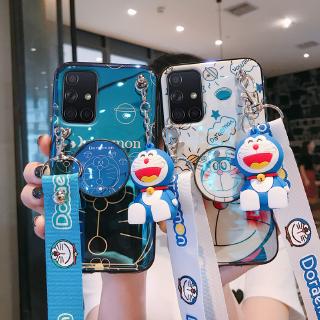Ốp điện thoại Samsung Galaxy A71 Vỏ họa tiết máy ảnh Doremon dễ thương Vỏ vỏ Samsung A71