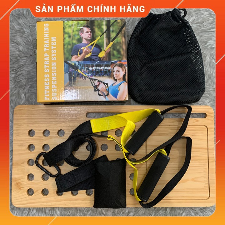 Dây kháng lực TRX ⚡𝗙𝗥𝗘𝗘 𝗦𝗛𝗜𝗣⚡ Hàng chính hãng, Hỗ trợ các bài tập GYM tại nhà, chất liệu vải dù chắc chắn, tặng kèm túi