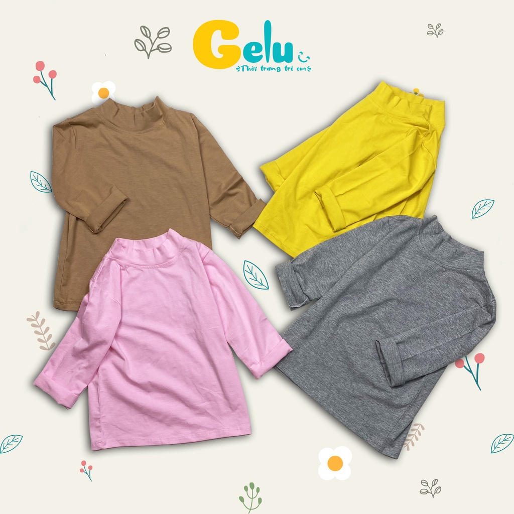 Áo giữ nhiệt cho bé GELU KIDS cotton dài tay co giãn tốt cho bé từ 9-23kg-GLA001