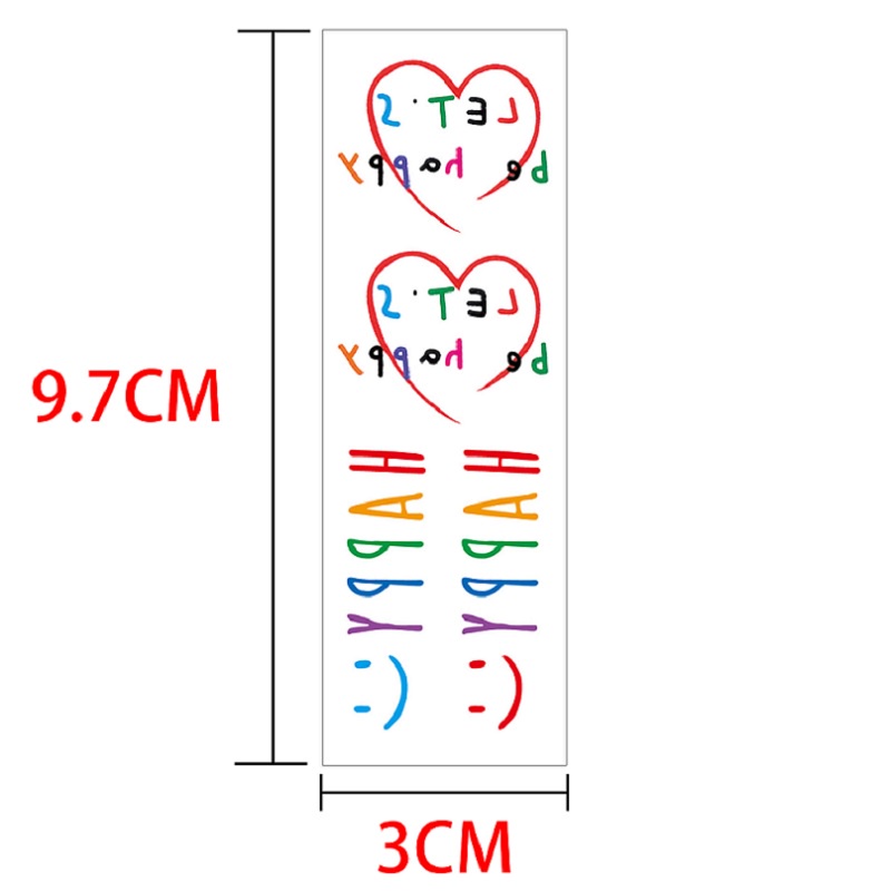 Sticker Dán Trang Trí Chống Thấm Nước Chống Thấm Mồ Hôi Họa Tiết Dễ Thương