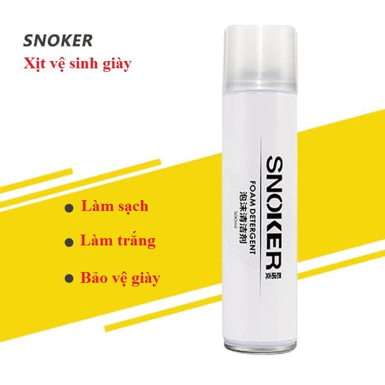 Chai Xịt Bọt Tuyết Vệ Sinh Giày Dép Tẩy Trắng Snoker Cao Cấp