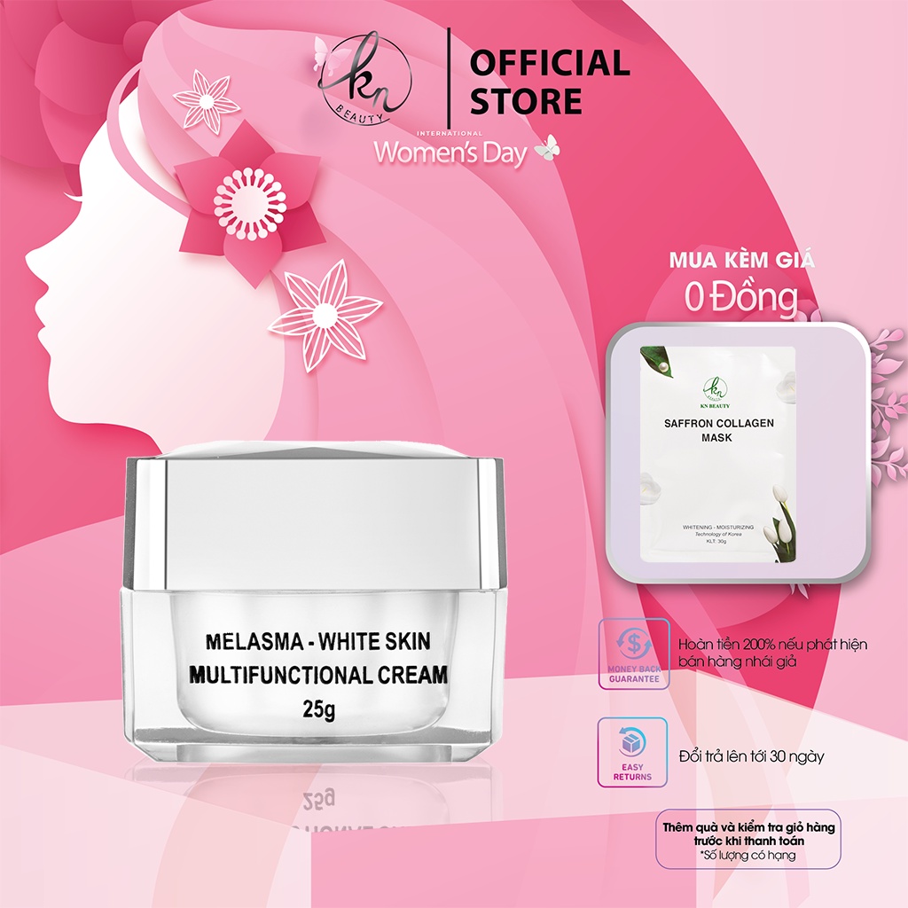 Kem Ngừa Nám Dưỡng sáng da KN Beauty Cream 25 gram