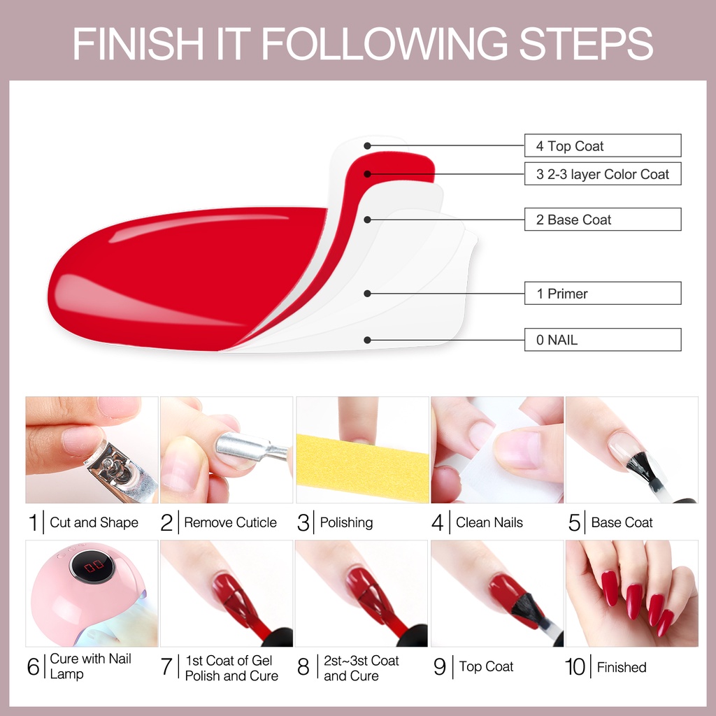 Sơn Móng Tay Cosceilia 7ML UV LED Nhiều Màu Sắc Thời Trang (1-20)