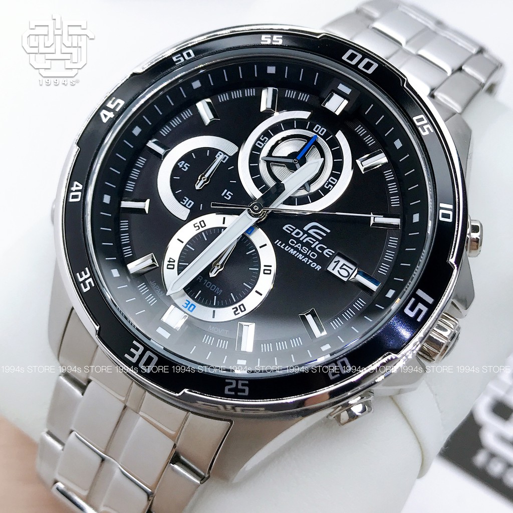 Đồng hồ nam Casio Edifice EFR-547 / EFR-547D-1A dây thép không gỉ, chống nước 100m, size 47mm, hàng chính hãng