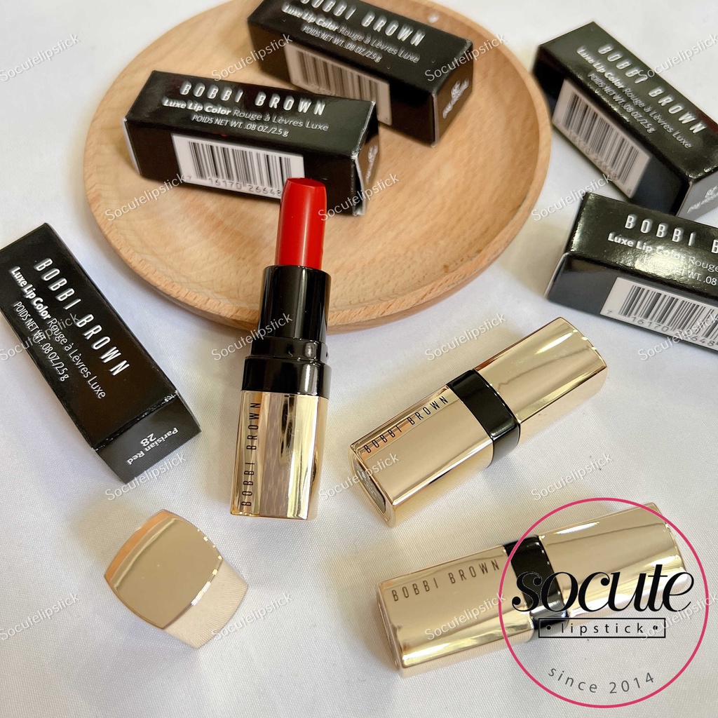 Set son Bobbi Brown Luxed Up Lipstick Duo Parisian Red và Red Velvet