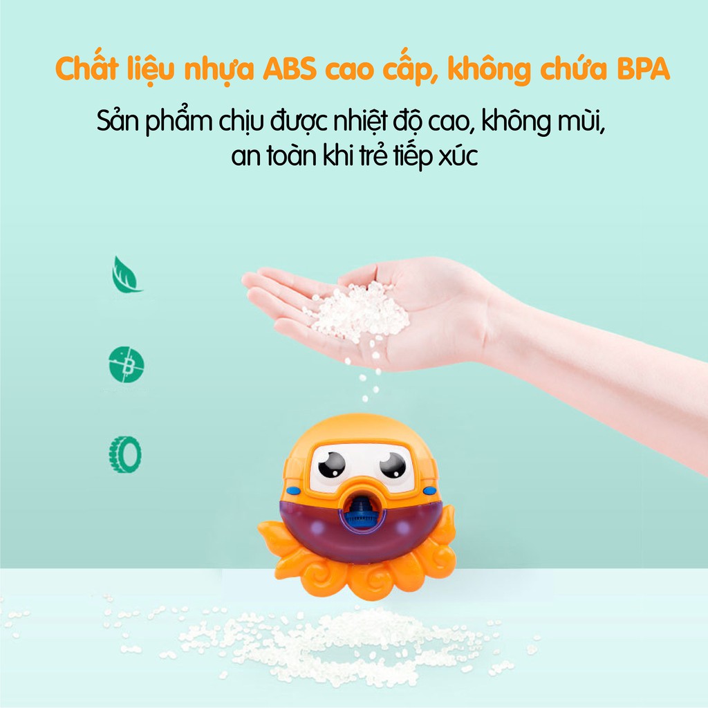 Đồ chơi nhà tắm bạch tuộc tạo bọt