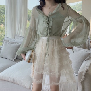 [ORDER] Set áo váy voan ulzzang