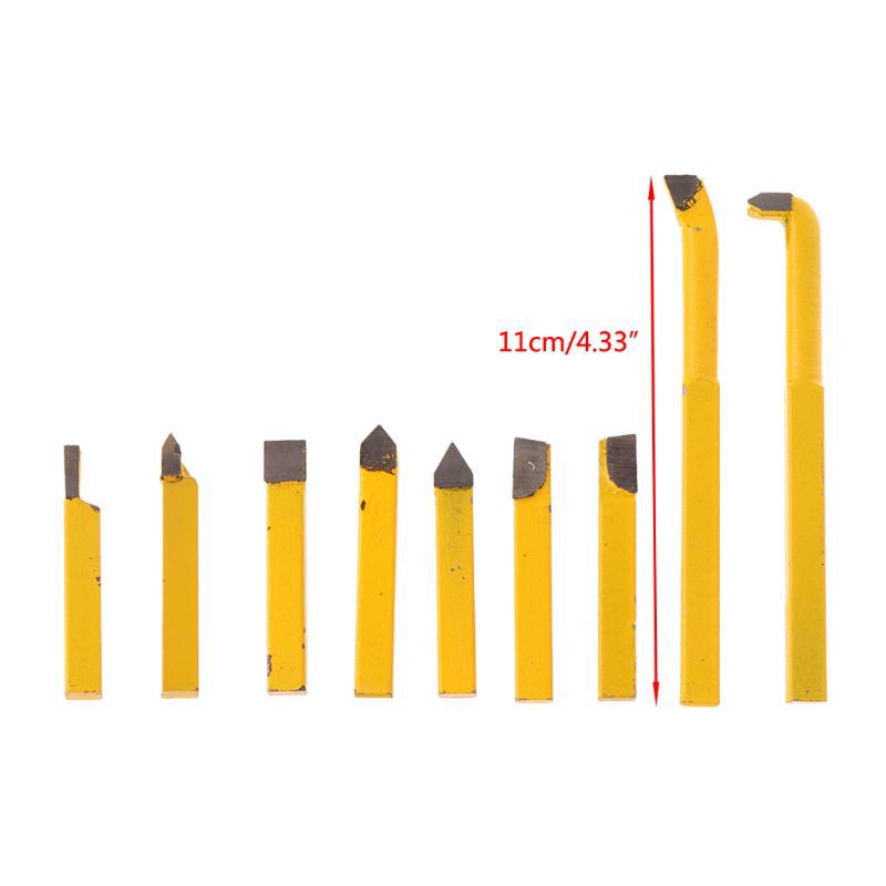 Bộ 9 Mũi Tiện 8x8mm Cho Máy Tiện