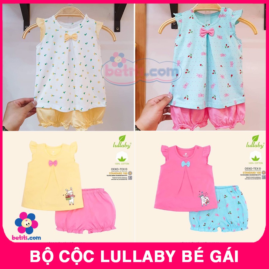 Bộ Quần Áo Cộc Tay Bé Gái Lullaby [Mẫu Mới bánh bèo 2020]