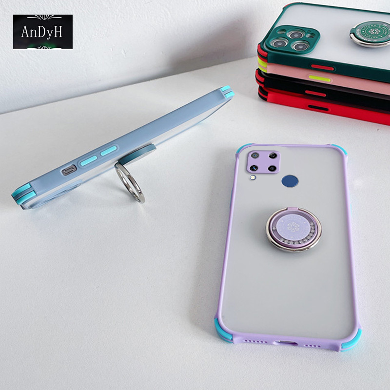 Ốp Lưng Chống Sốc 4 Lớp Có Giá Đỡ Hình Tròn Cho Oppo Realme C12 C15 Narz 20 Nrz 30a | BigBuy360 - bigbuy360.vn