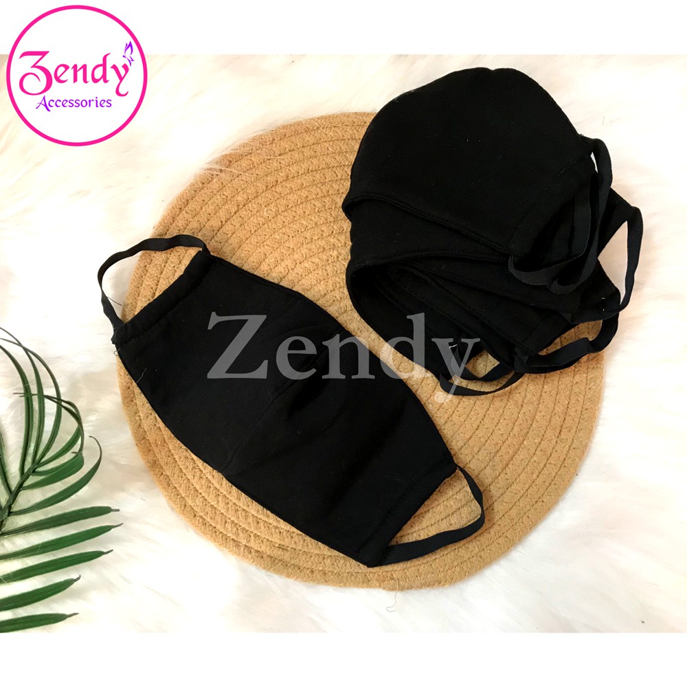 Khẩu trang vải đen phong cách hàn quốc | BigBuy360 - bigbuy360.vn