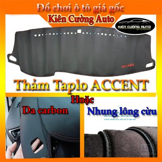 [ BẢO HÀNH 2 NĂM ] Thảm Taplo Hyundai Accent 2018-2020 Da Carbon hoặc nhung lông cừu