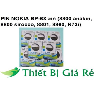 PIN NOKIA BP-6X zin (8800 anakin, 8800 sirocco, 8801, 8860, N73i)