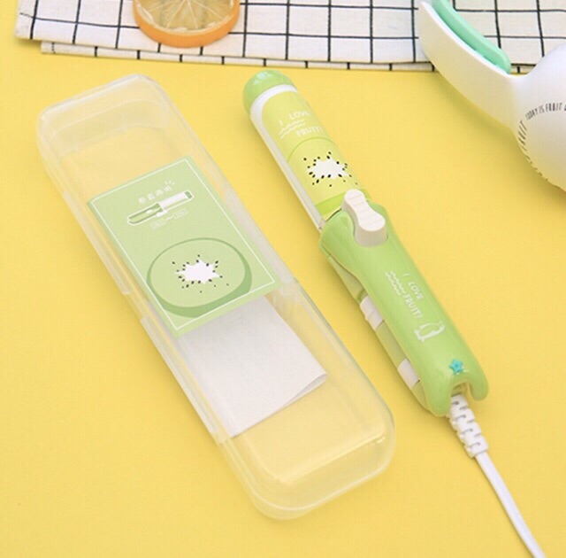 Máy là và uốn tóc mini 2 trong 1 hoạt hình và trái cây