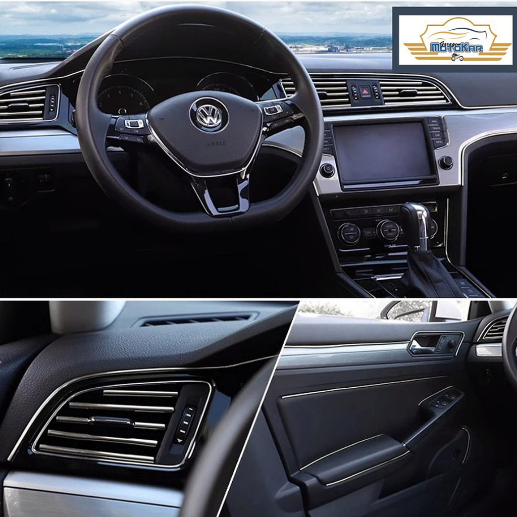 Cuộn Băng Keo Dán Trang Trí Nội Thất Xe Hơi Dài 5M