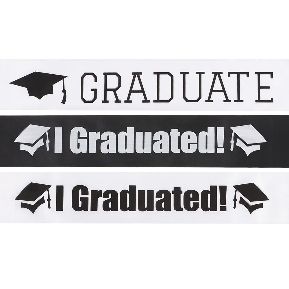 KUNHEV Hoa Mẫu Đơn I GRADUATED Quà Tặng Kỷ Niệm Trường Trung Học Satin Sash