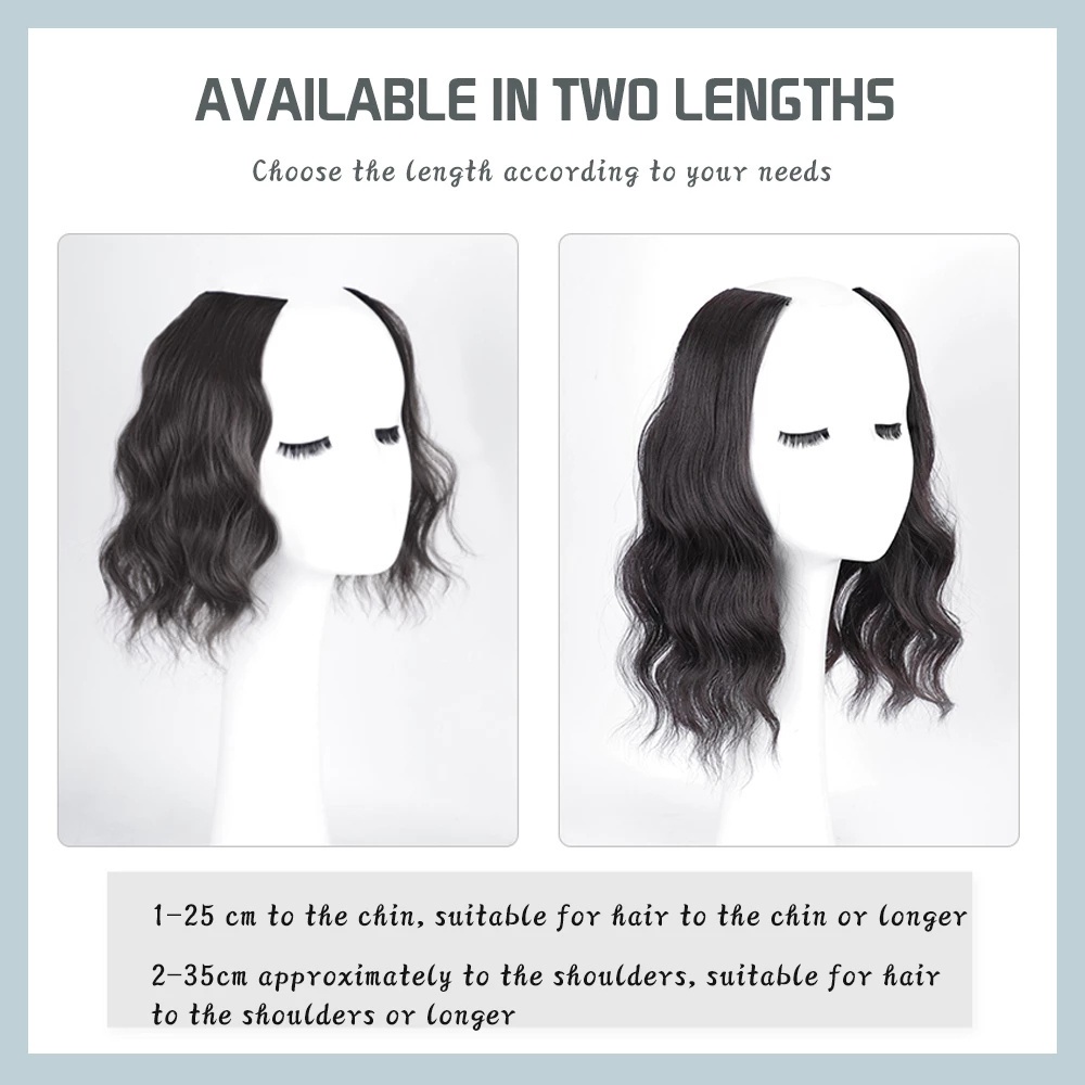 Miếng Đệm Nối Tóc Vô Hình Dạng Kẹp Tăng Độ Dày Hai Mặt