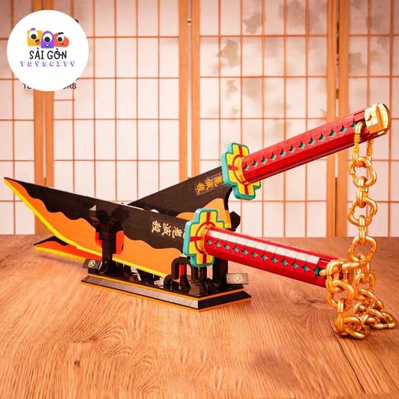 Đồ Chơi Lắp Ráp Kiểu LEGO Mô Hình Âm Trụ Uzui Tengen Trong Kimetsu no Yaiba DK1507 Với 1478 PCS