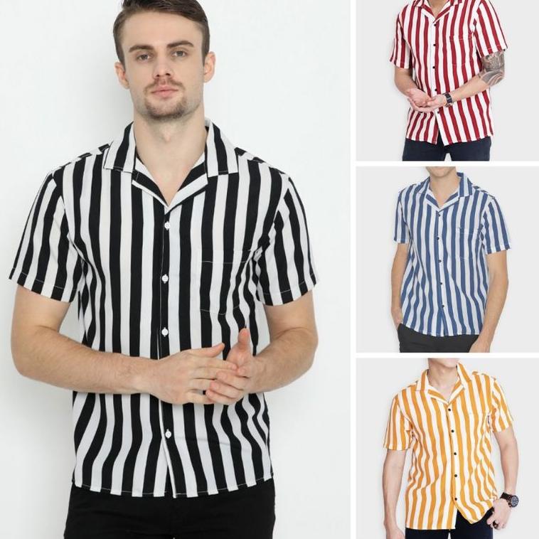 Giảm Giá Sanghai Pajama Áo Sơ Mi Kẻ Sọc Sanghai Cá Tính