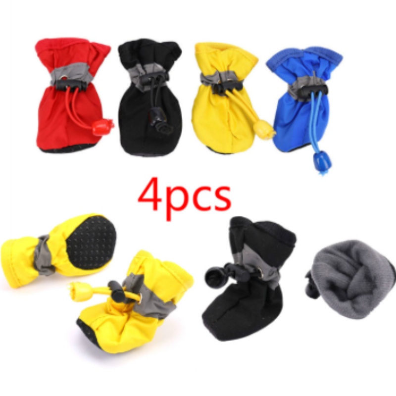 ⭐Hot!⭐Ủng Đi Mưa Chống Nước Chống Trượt Cho Thú Cưng - Bộ 4 Cái