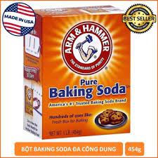 [Made in USA - hàng chính hãng] Bột baking soda Arm&Hammer đa công dụng  siêu tiện lợi 454g