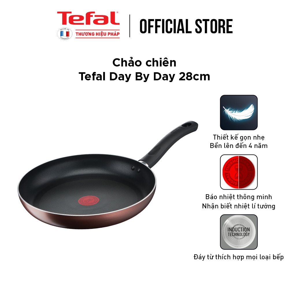 [LIFEMC11BPC -8% đơn 350K] Chảo chiên Tefal Day By Day 28cm