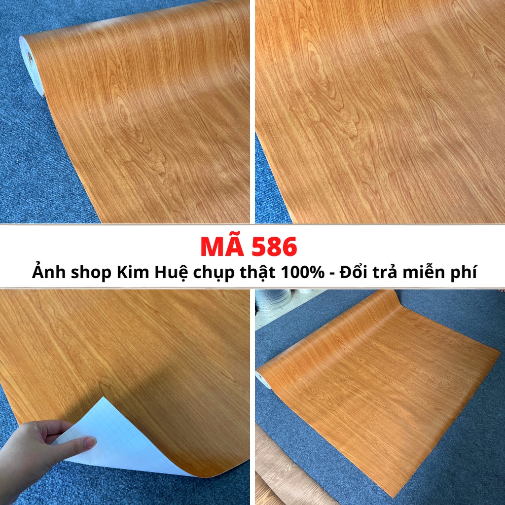 Giấy decal dán tường giả vân gỗ chống nước sẵn keo dán bàn tủ kệ như mới đẹp giá rẻ