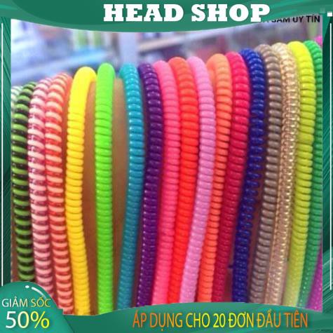 DÂY QUẤN CÁP 2 MÀU Bảo Vệ Cáp Sạc Và Tai Nghe HEAD SHOP