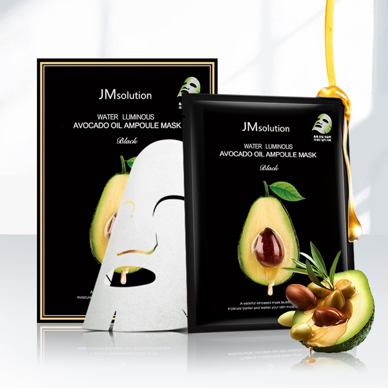 JMSOLUTION Mặt Nạ Chiết Xuất Bơ [MIẾNG LẺ] Cấp Ẩm Dưỡng Da Mềm Mịn Ngừa Lão Hóa JM Solution Avocado Oil Ampoule Mask | BigBuy360 - bigbuy360.vn
