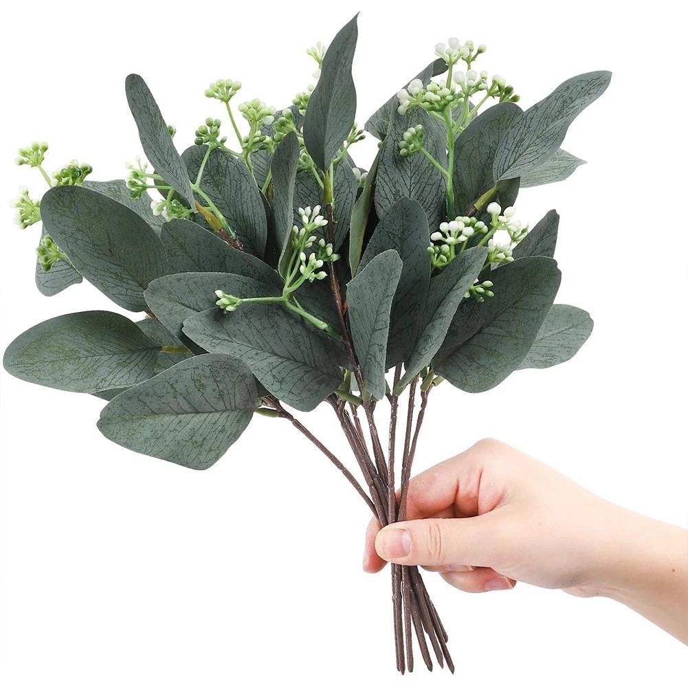 Nhánh lá khuynh diệp nhân tạo dùng trang trí