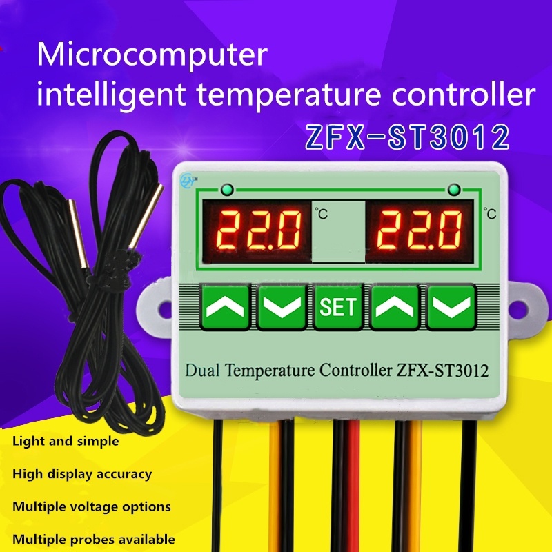 Bộ Điều Khiển Nhiệt Độ Điện Tử ST3012 AC 110-220V DC 12V 24V