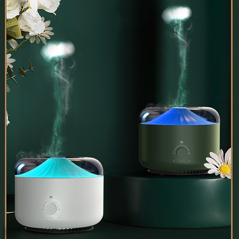 Thiết Bị Khuếch Tán Tinh Dầu Thơm Duy Trì Độ Ẩm Không Khí Có Đèn LED Nhiều Màu Sắc