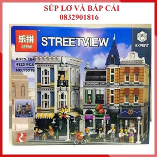 Lepin 15019 Quảng trường thành phố - Đồ chơi lắp ráp xếp hình thông minh
